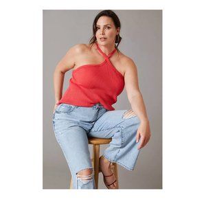 NWT Anthropologie "T.La" 100% Cotton Halter Top